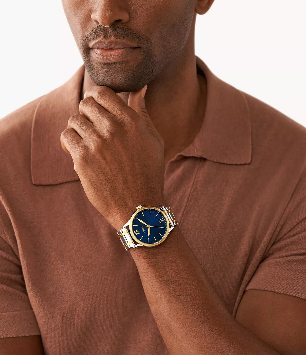 BQ2786SET Reloj Fossil Fenmore de hombre correa de metal & correa de cuero 44mm