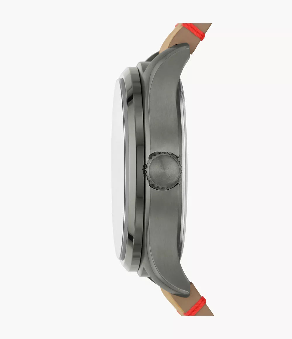 Fossil Easton Reloj para Hombre Pulsera de Cuero Análogo