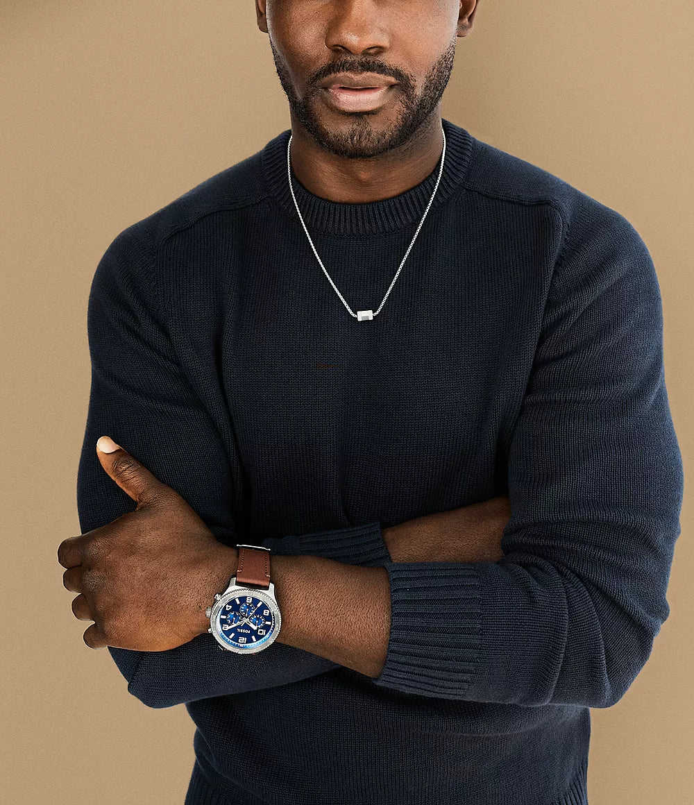 Reloj Fossil Brox de caballero correa de piel