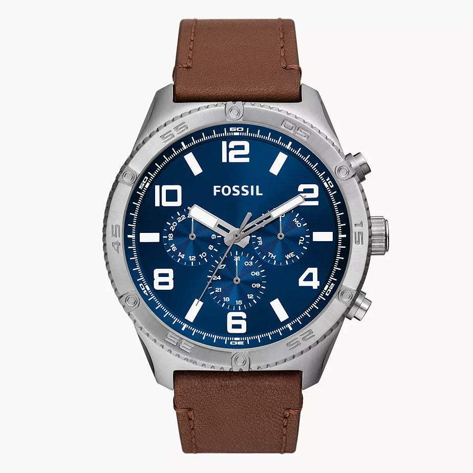 Reloj Fossil Brox de caballero correa de piel