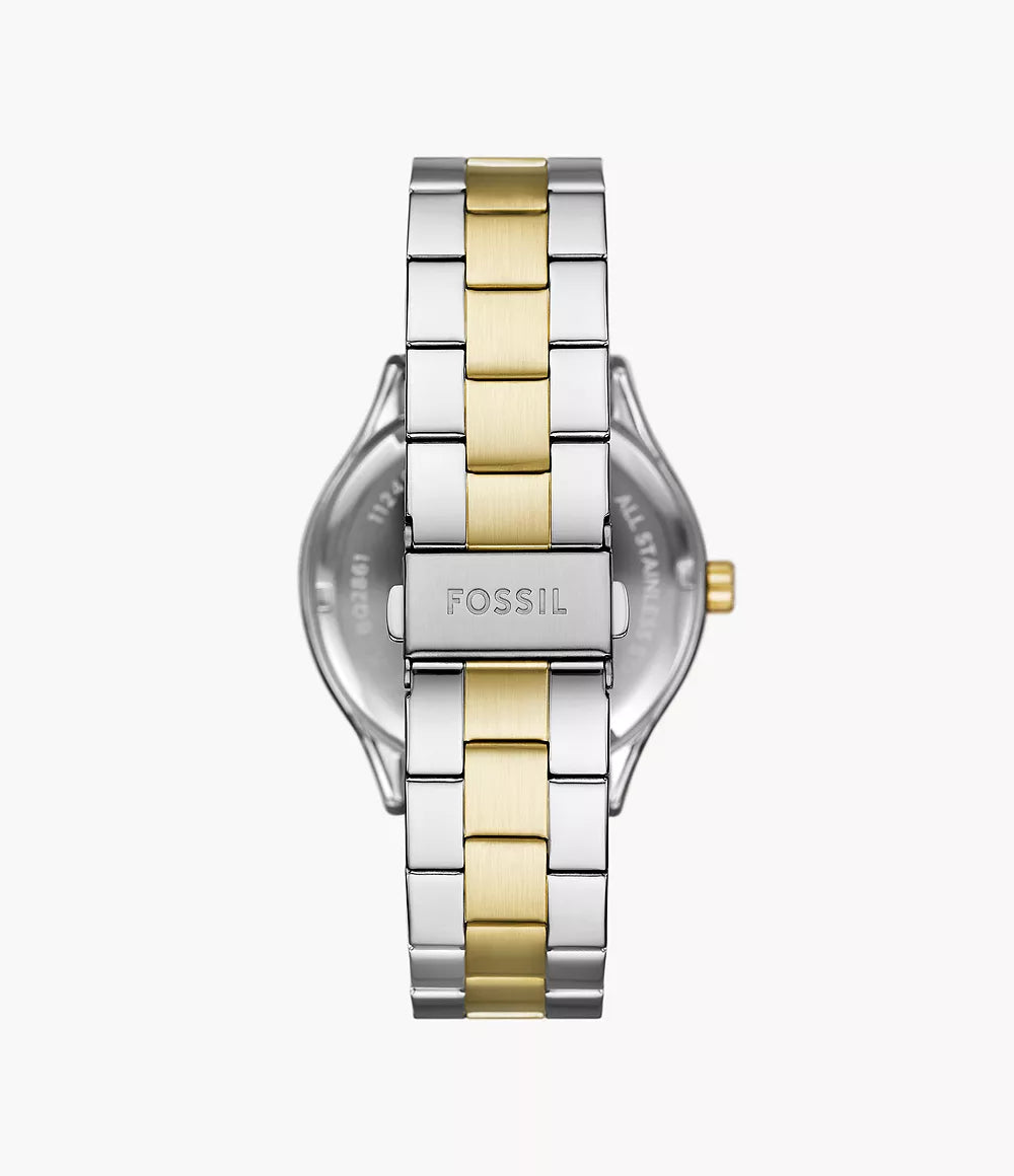 Fossil Fenmore Reloj Análogo para Hombre Pulsera de Metal