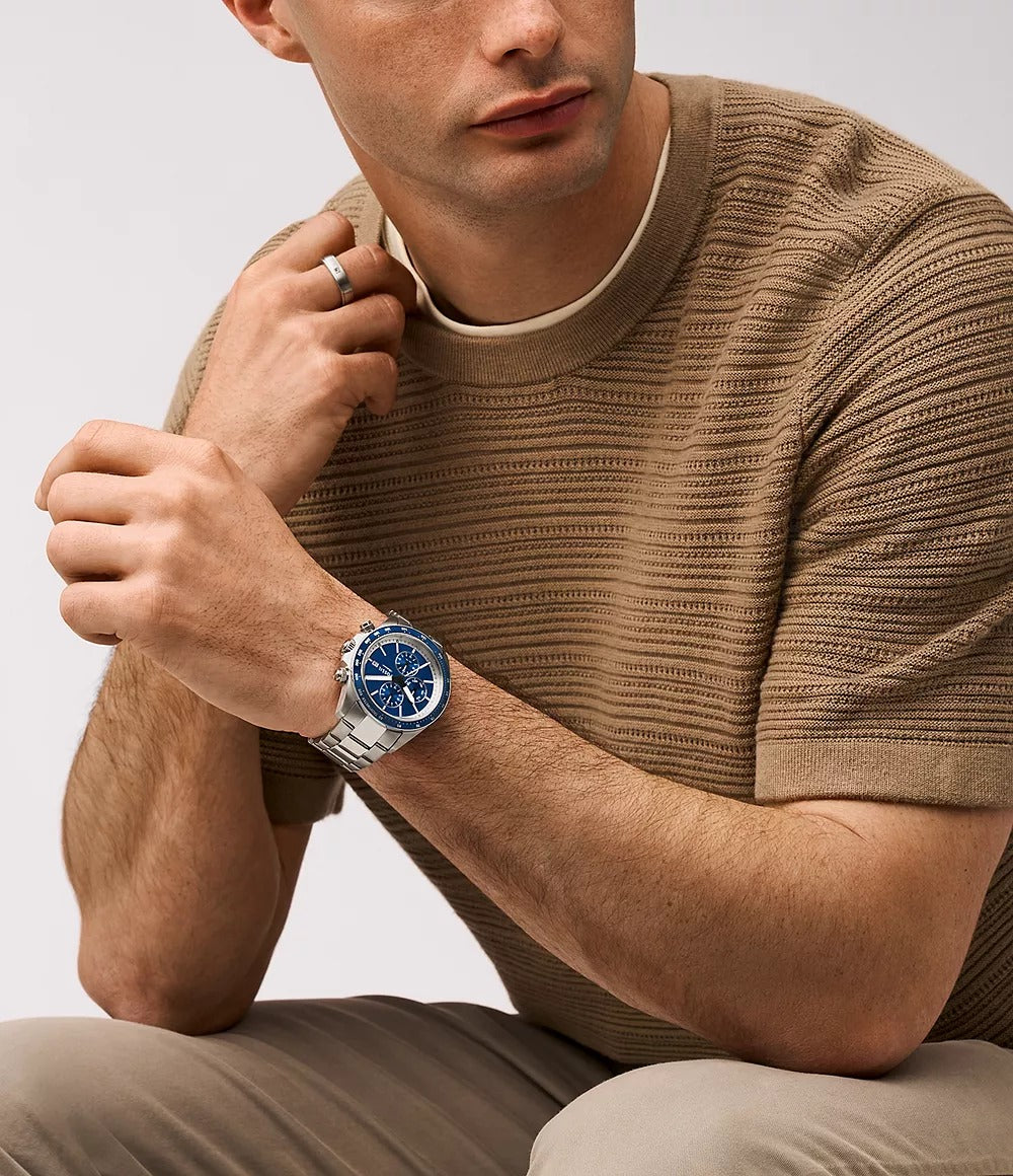 Fossil Autocross Reloj para Caballero Pulsera de Metal Análogo