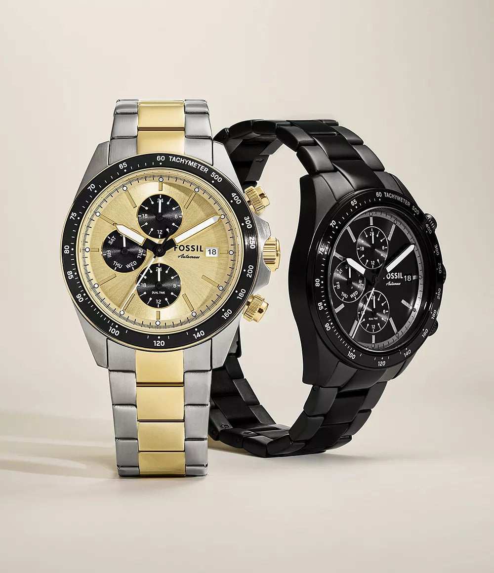 Fossil Autocross Reloj para Caballero Pulsera de Metal Análogo