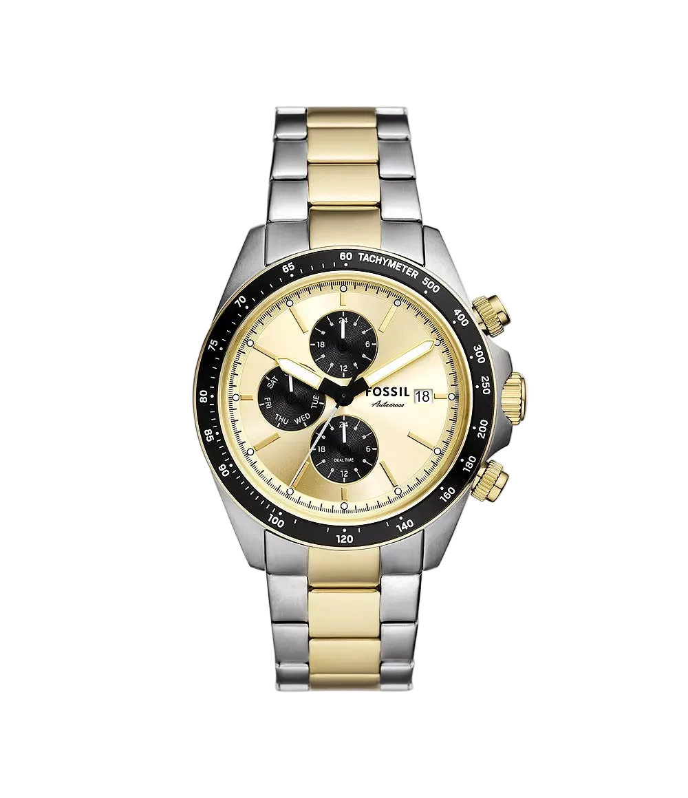 Fossil Autocross Reloj para Caballero Pulsera de Metal Análogo