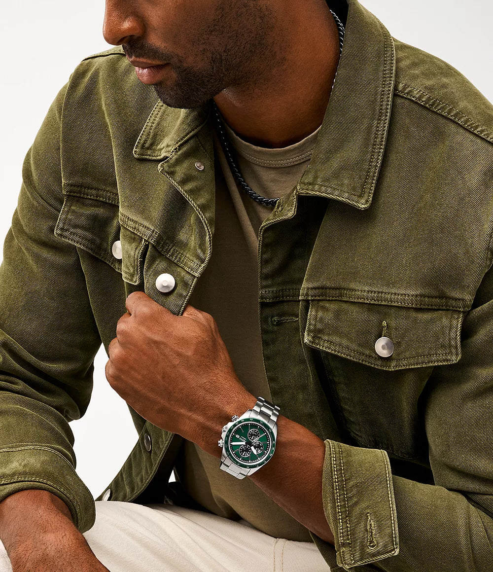 Fossil Autocross Reloj para Caballero Pulsera de Metal Análogo