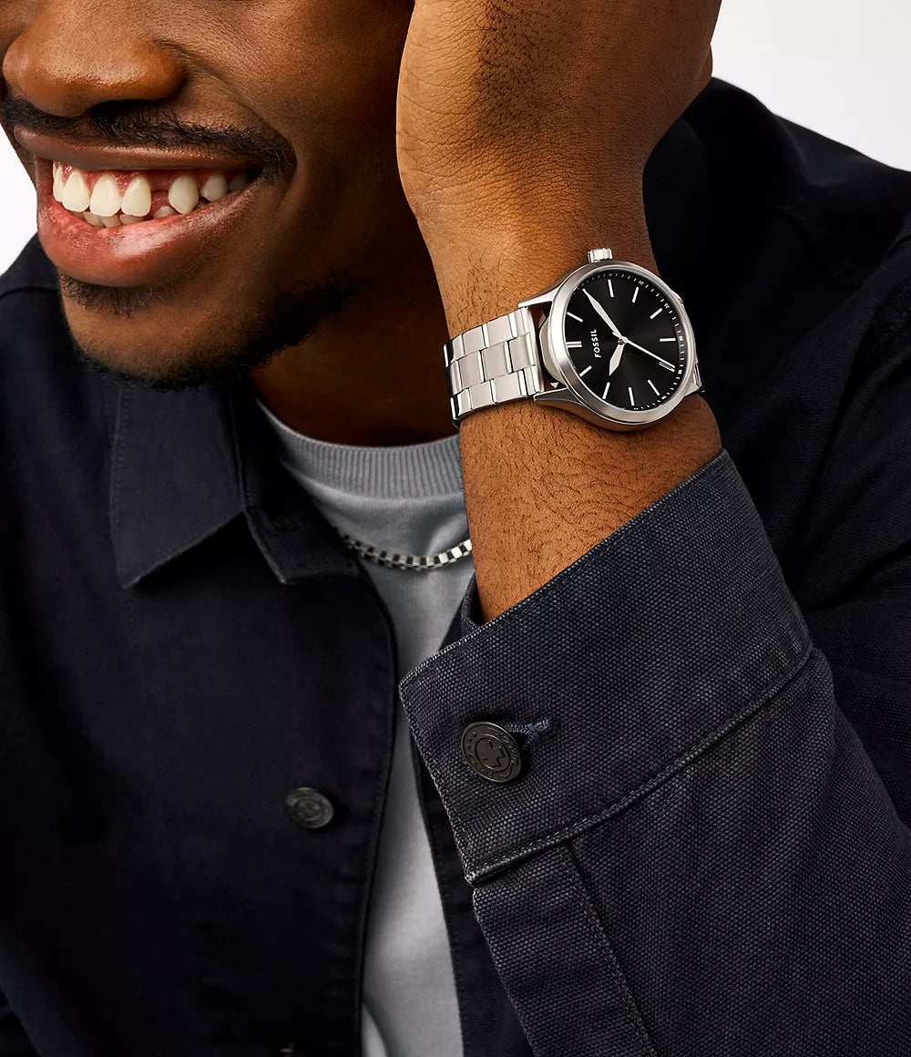 Fossil Fenmore Reloj Análogo para Hombre Pulsera de Metal