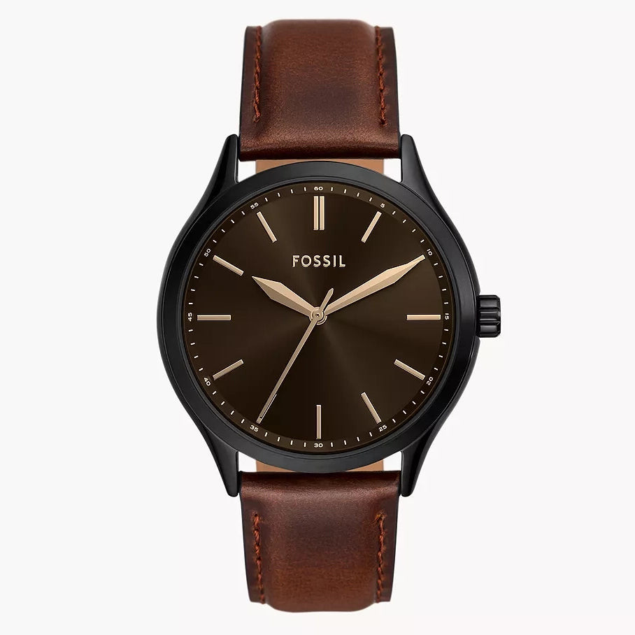 Reloj Fossil Fenmore de caballero pulsera de piel 44 mm