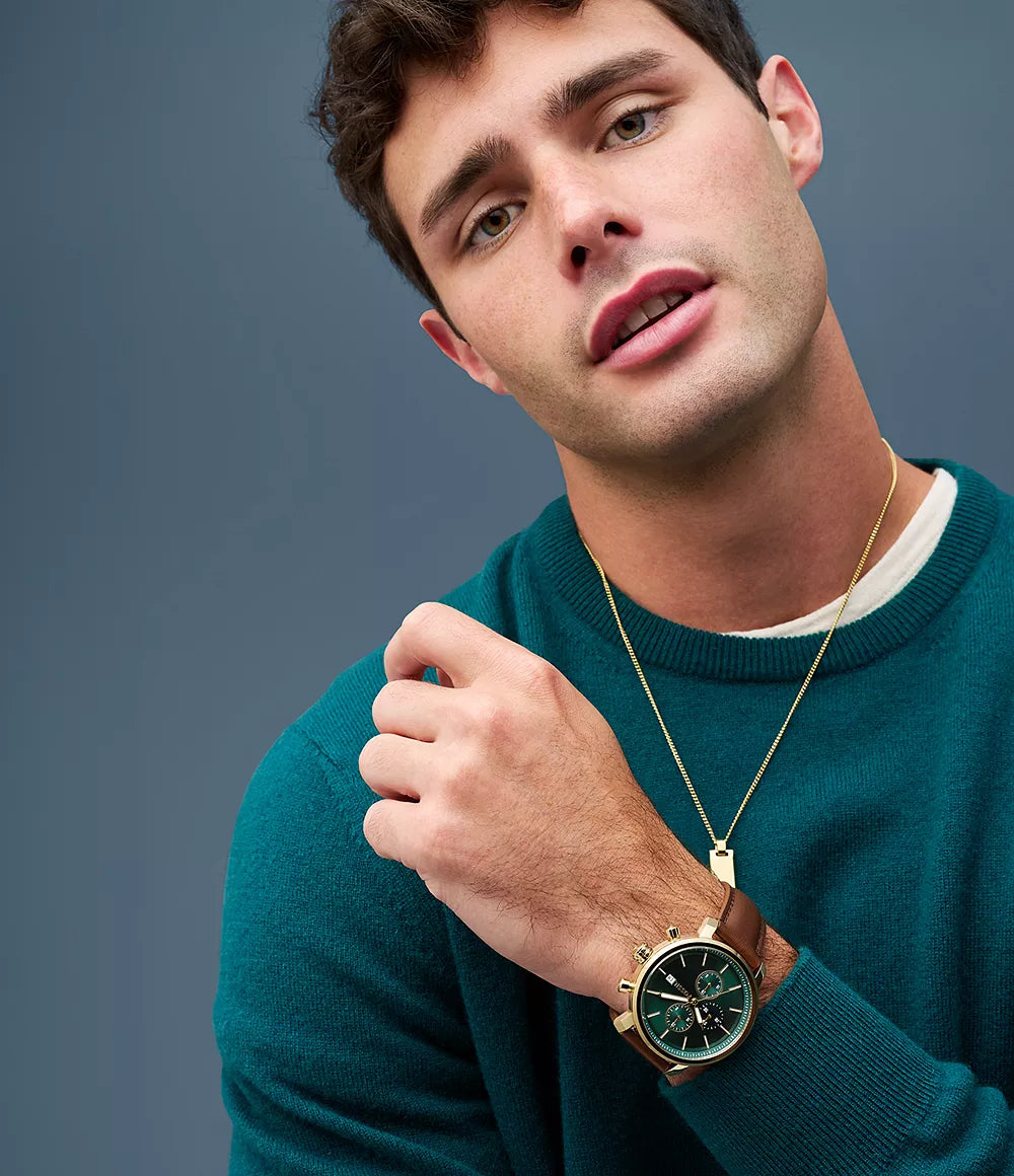 Reloj Fossil Rhett de caballero pulsera de piel