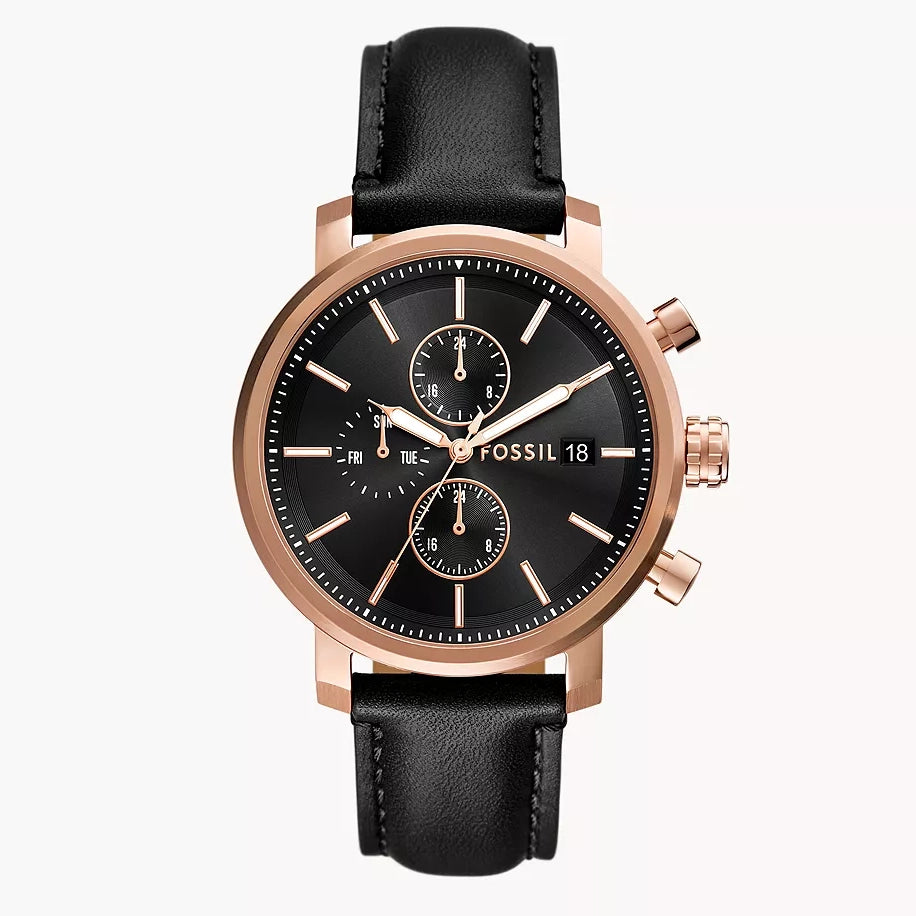 Reloj Fossil Rhett de caballero pulsera de piel