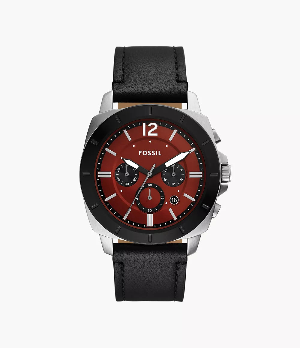 Fossil Privateer Reloj Análogo para Hombre Pulsera de Cuero
