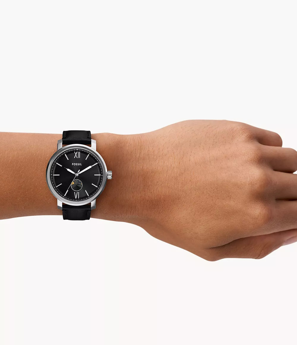 Reloj Fossil Rhett de caballero pulsera de piel