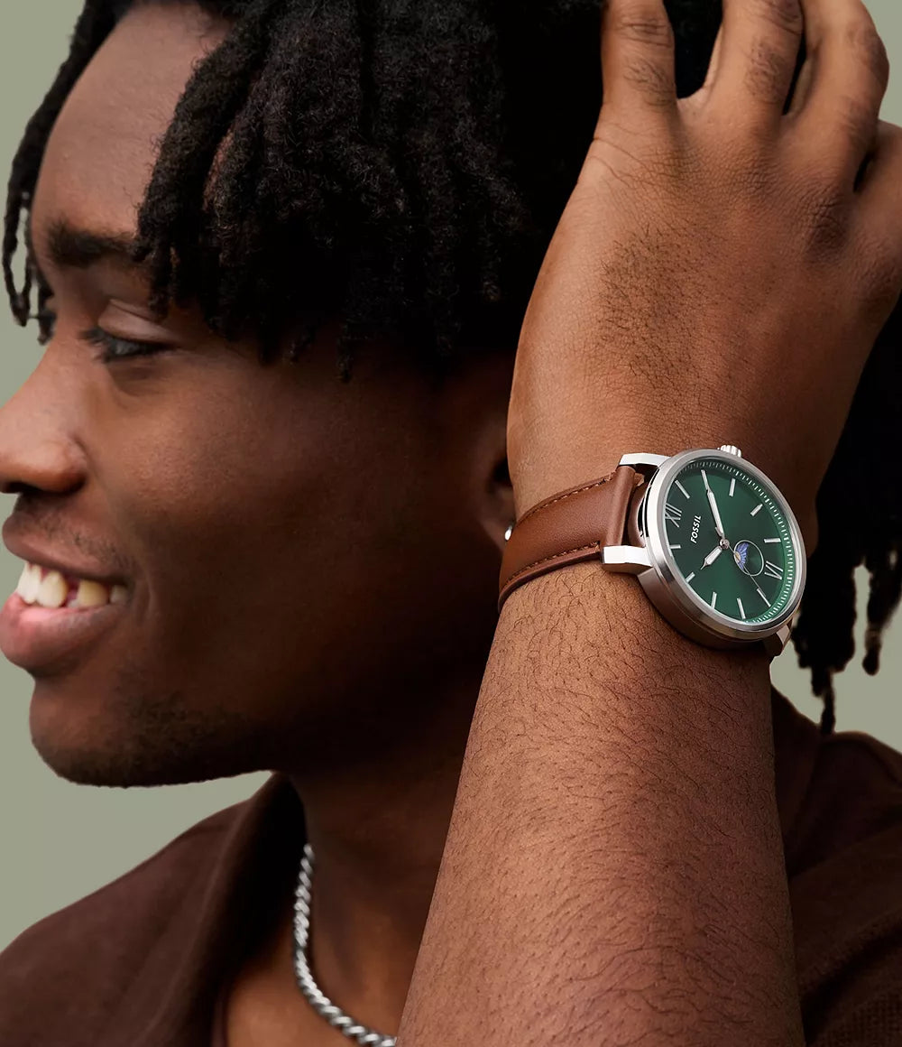 Reloj Fossil Rhett de caballero pulsera de piel