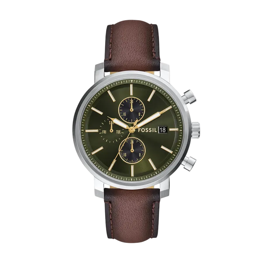 Reloj Fossil Rhett de caballero pulsera de piel