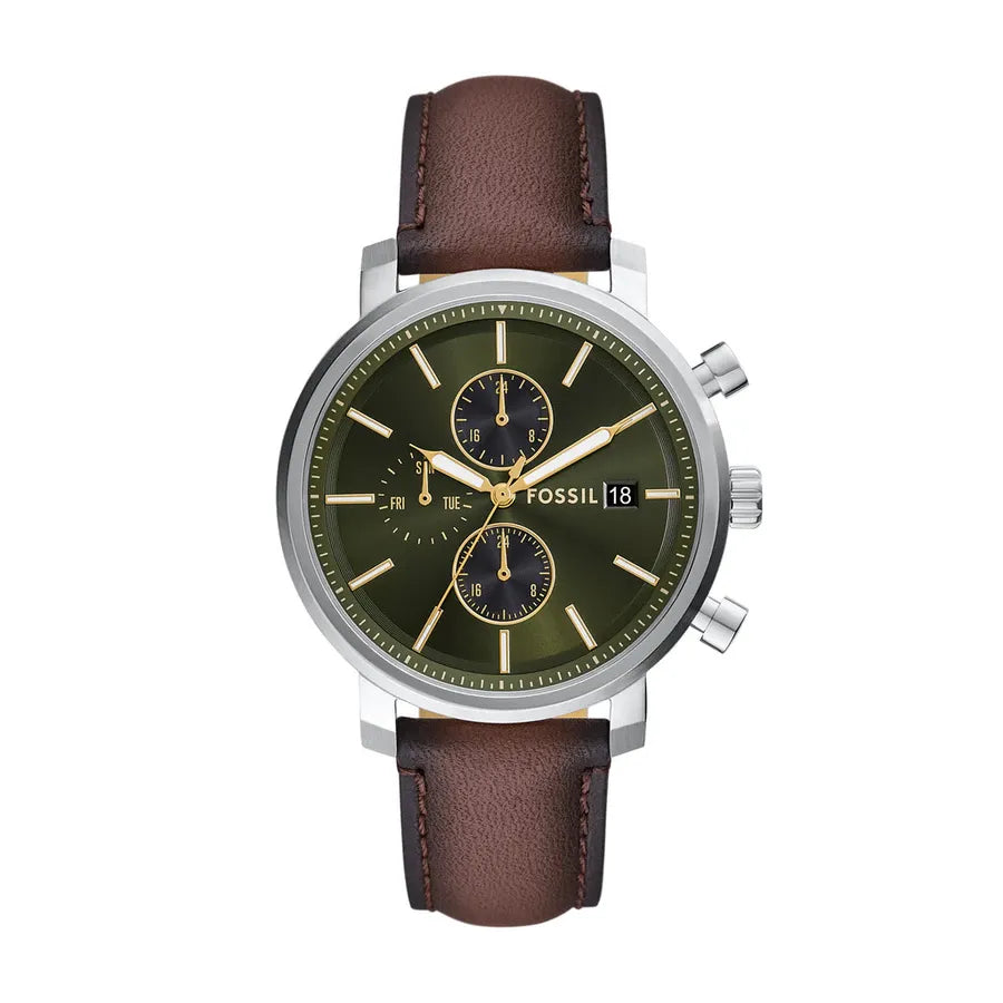 Reloj Fossil Rhett de caballero pulsera de piel