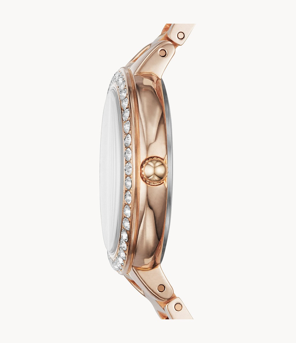 Fossil Karli Reloj Análogo para Mujer Pulsera de Metal
