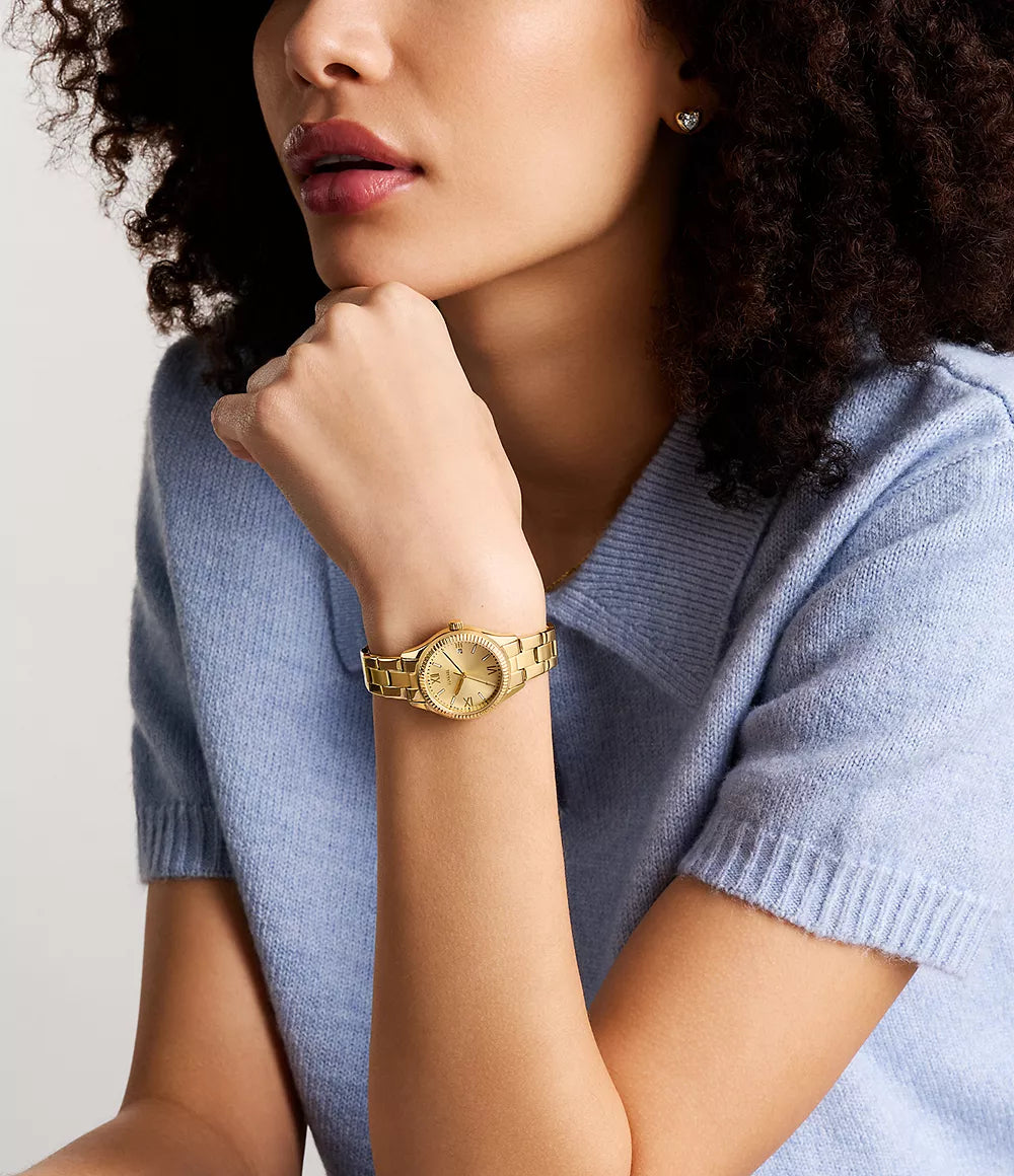 Reloj Fossil Rye de dama pulsera de metal