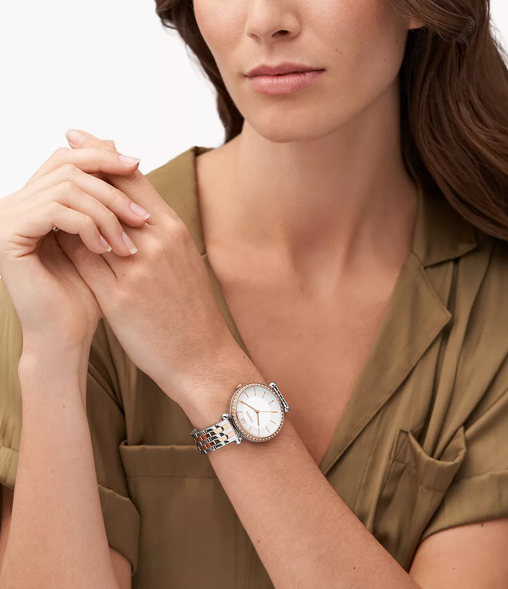 Reloj Fossil Tillie de mujer correa de metal 36 mm