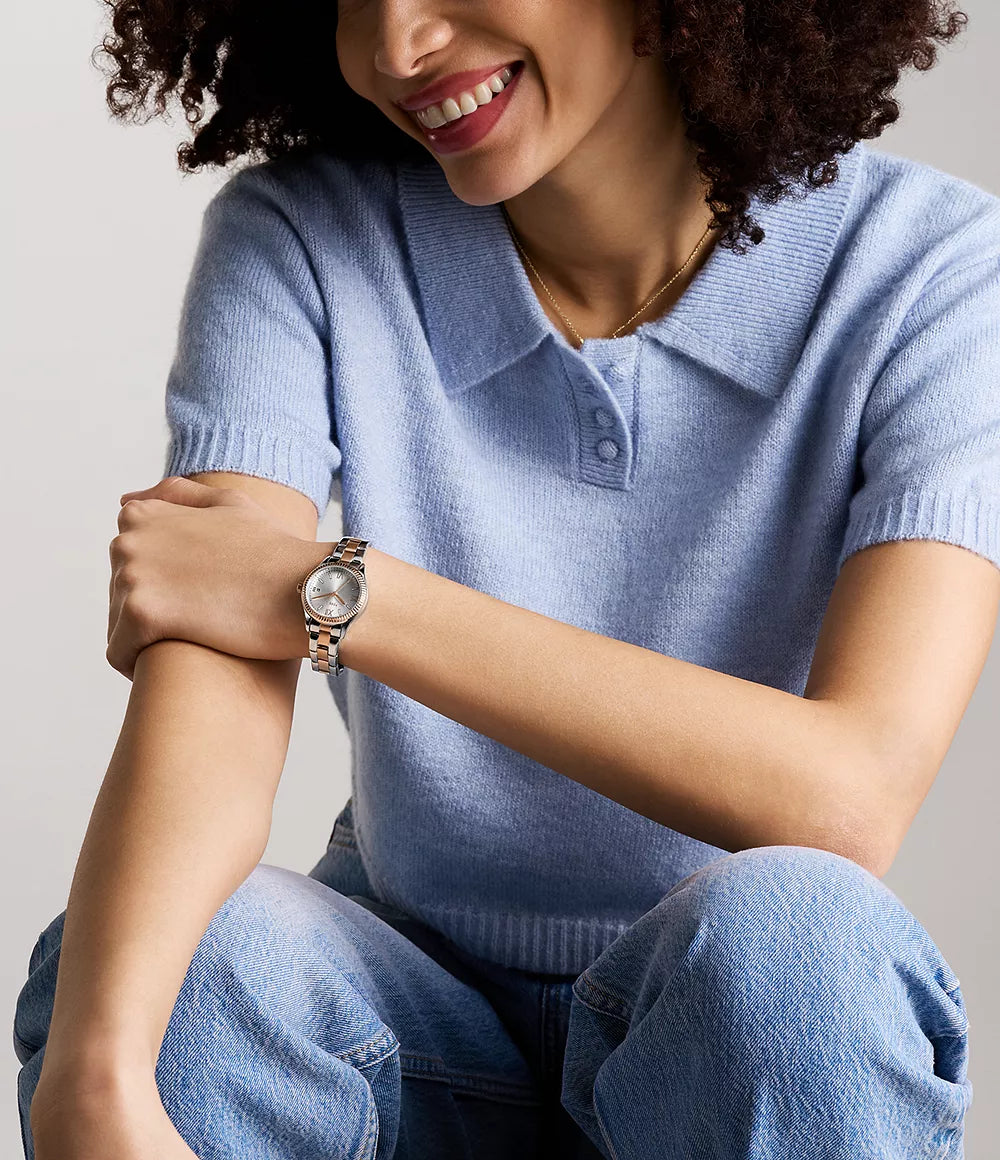 Reloj Fossil Rye de dama pulsera de metal