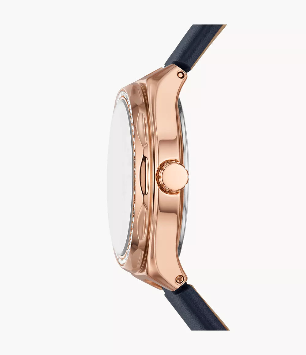 Reloj Fossil Eevie de dama banda de piel 30 mm