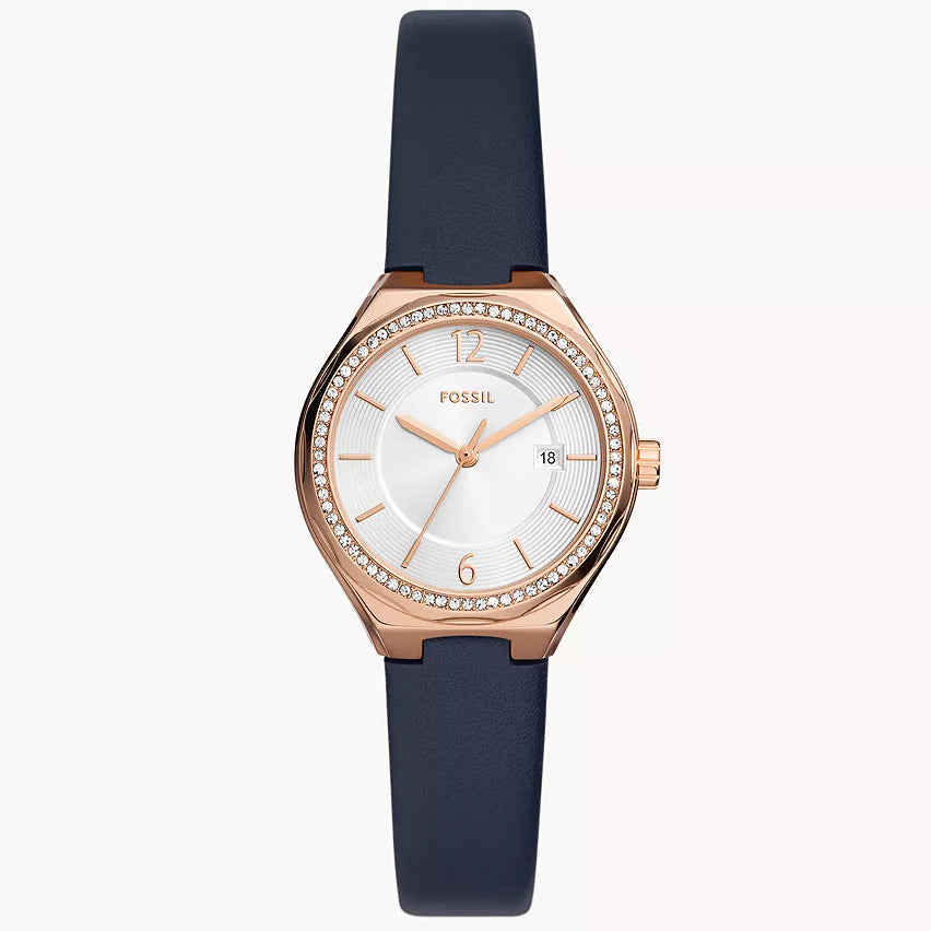 Reloj Fossil Eevie de dama banda de piel 30 mm