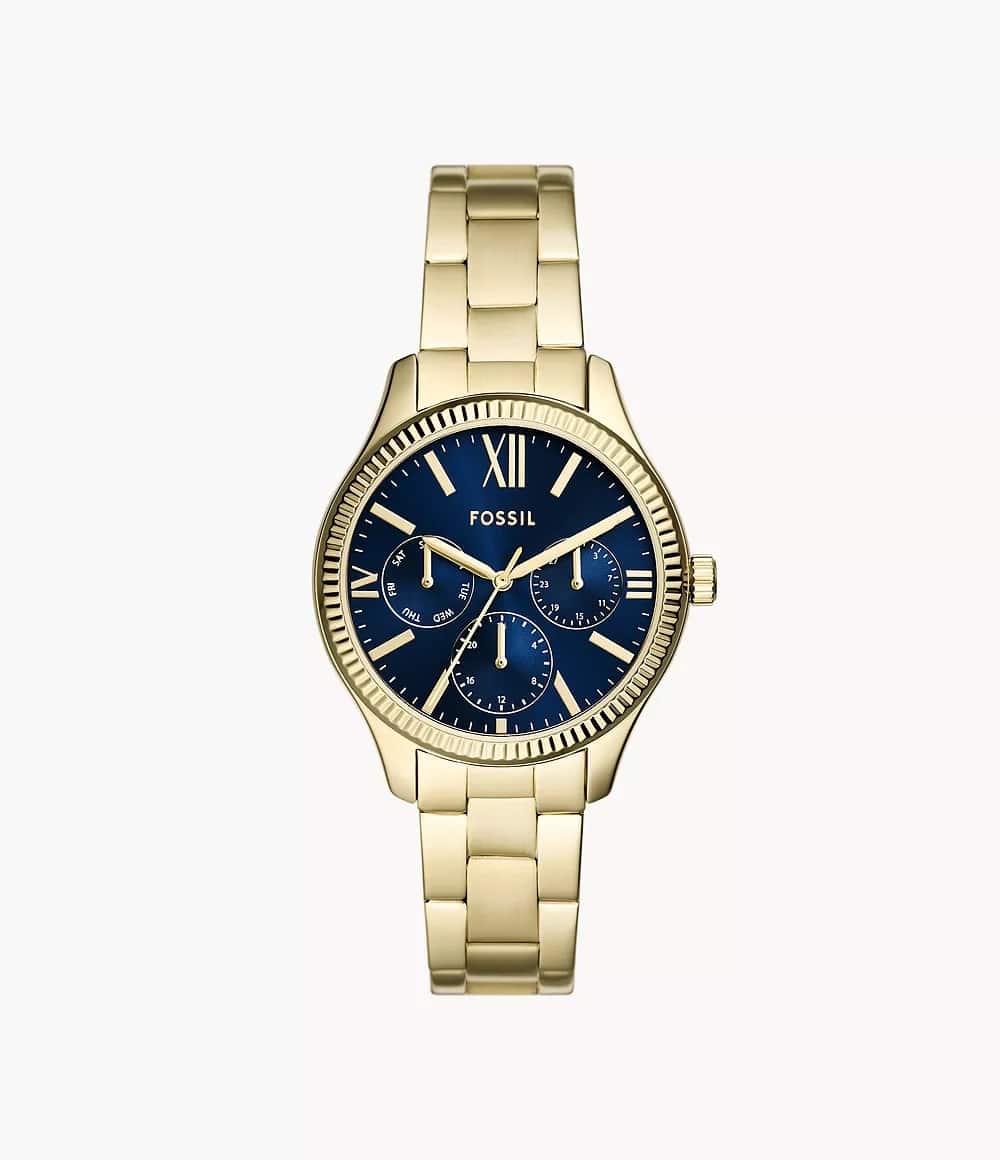 Reloj Fossil Rye de dama pulsera de metal