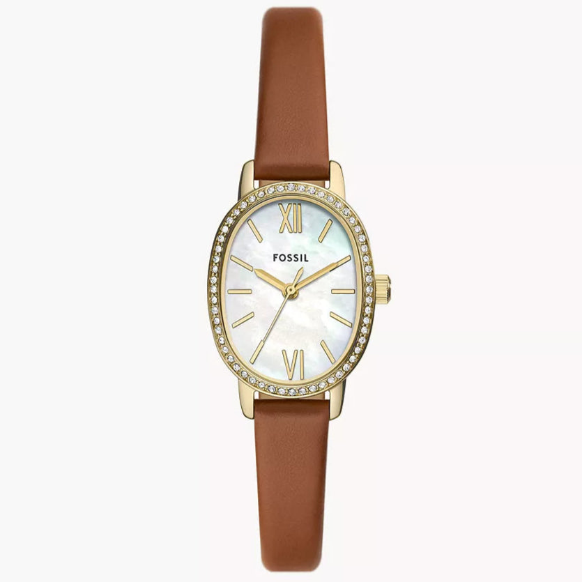 Reloj Fossil Prenny de dama pulsera de piel 23 mm