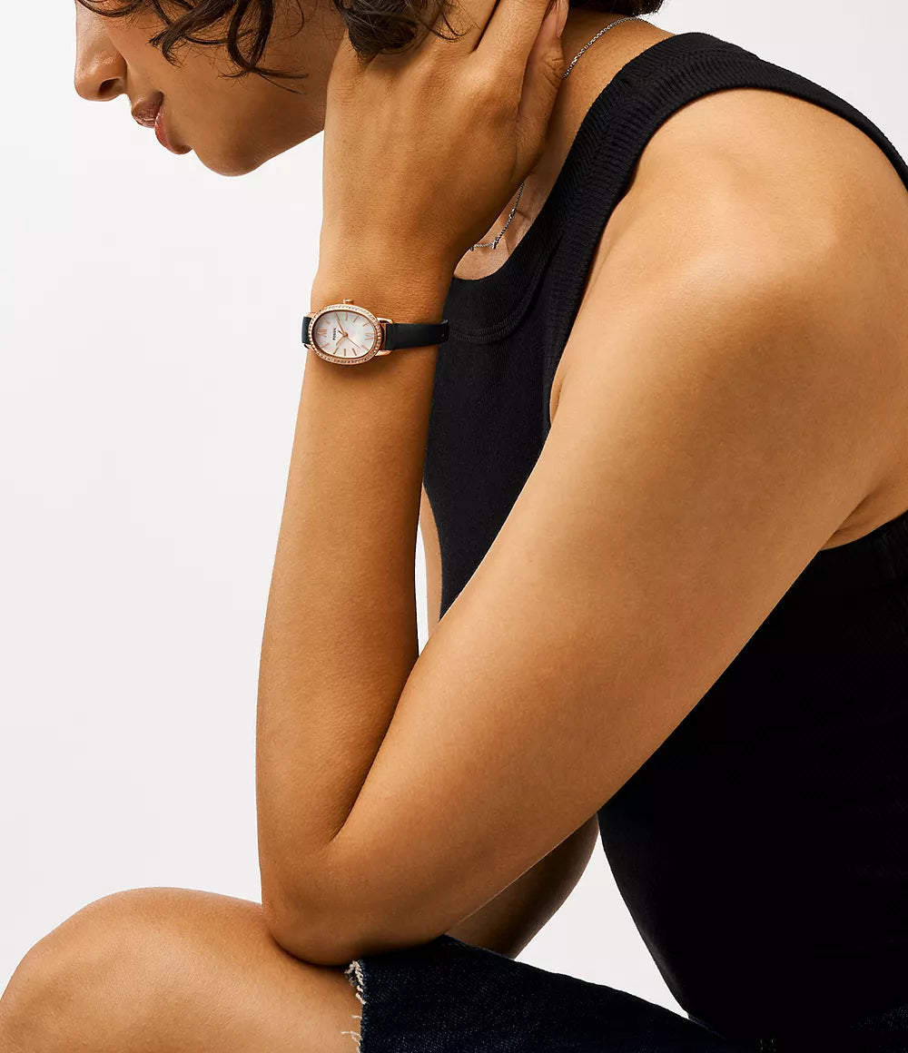 Reloj Fossil Prenny de dama pulsera de piel 23 mm