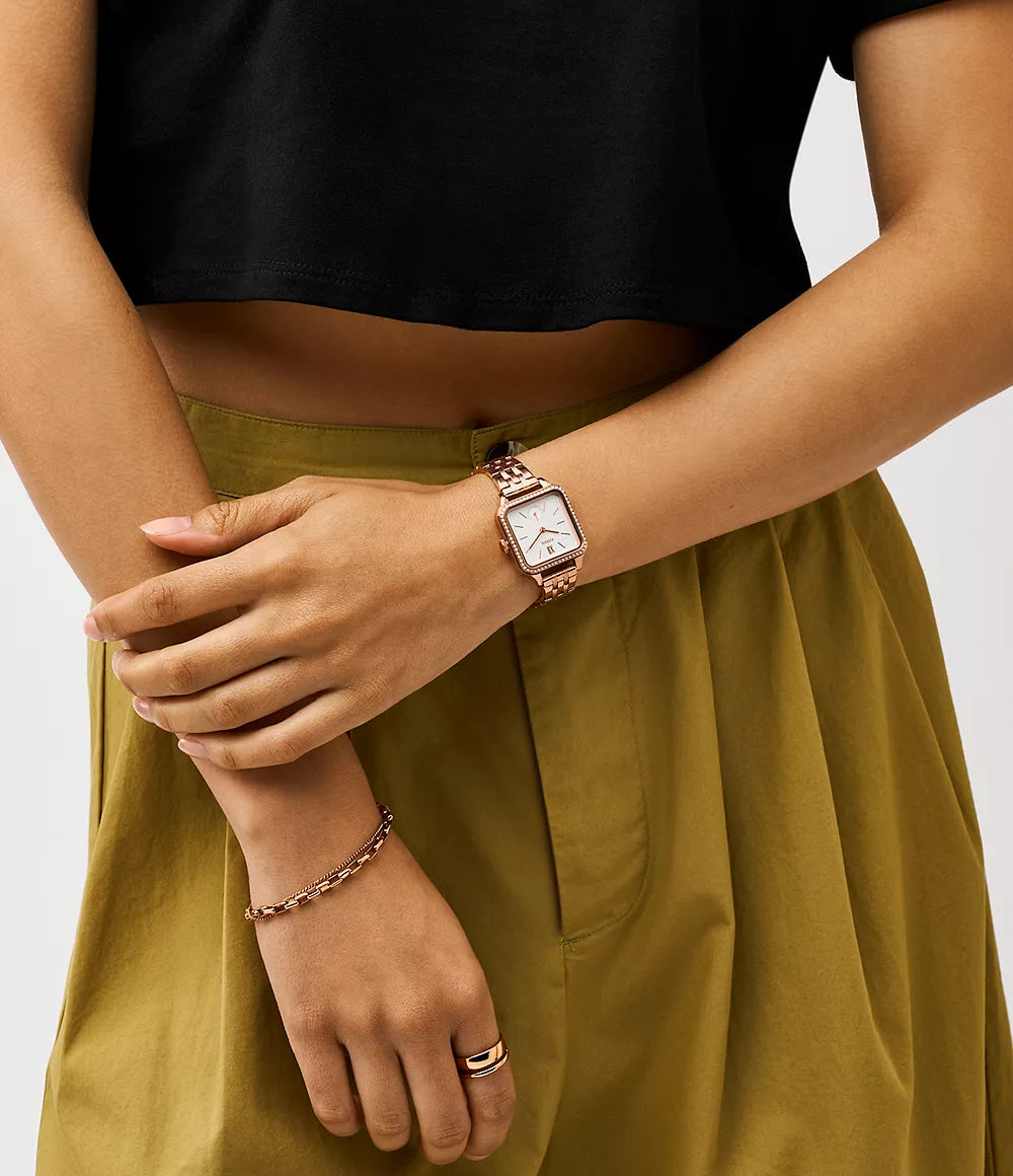 Fossil Colleen Reloj Análogo para Mujer Pulsera de Metal
