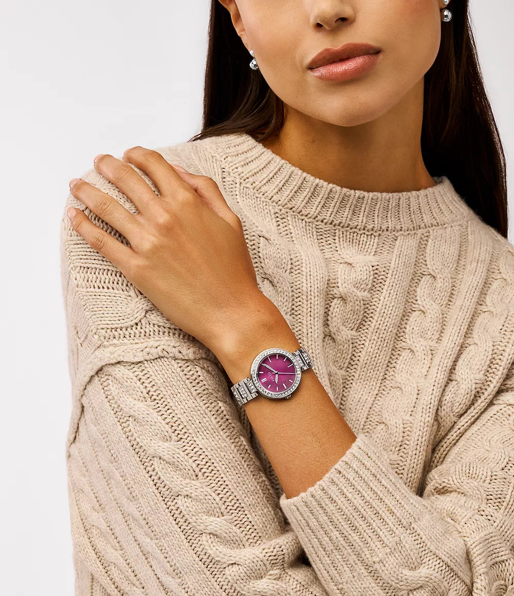 Fossil Karli Reloj Análogo para Mujer Pulsera de Metal