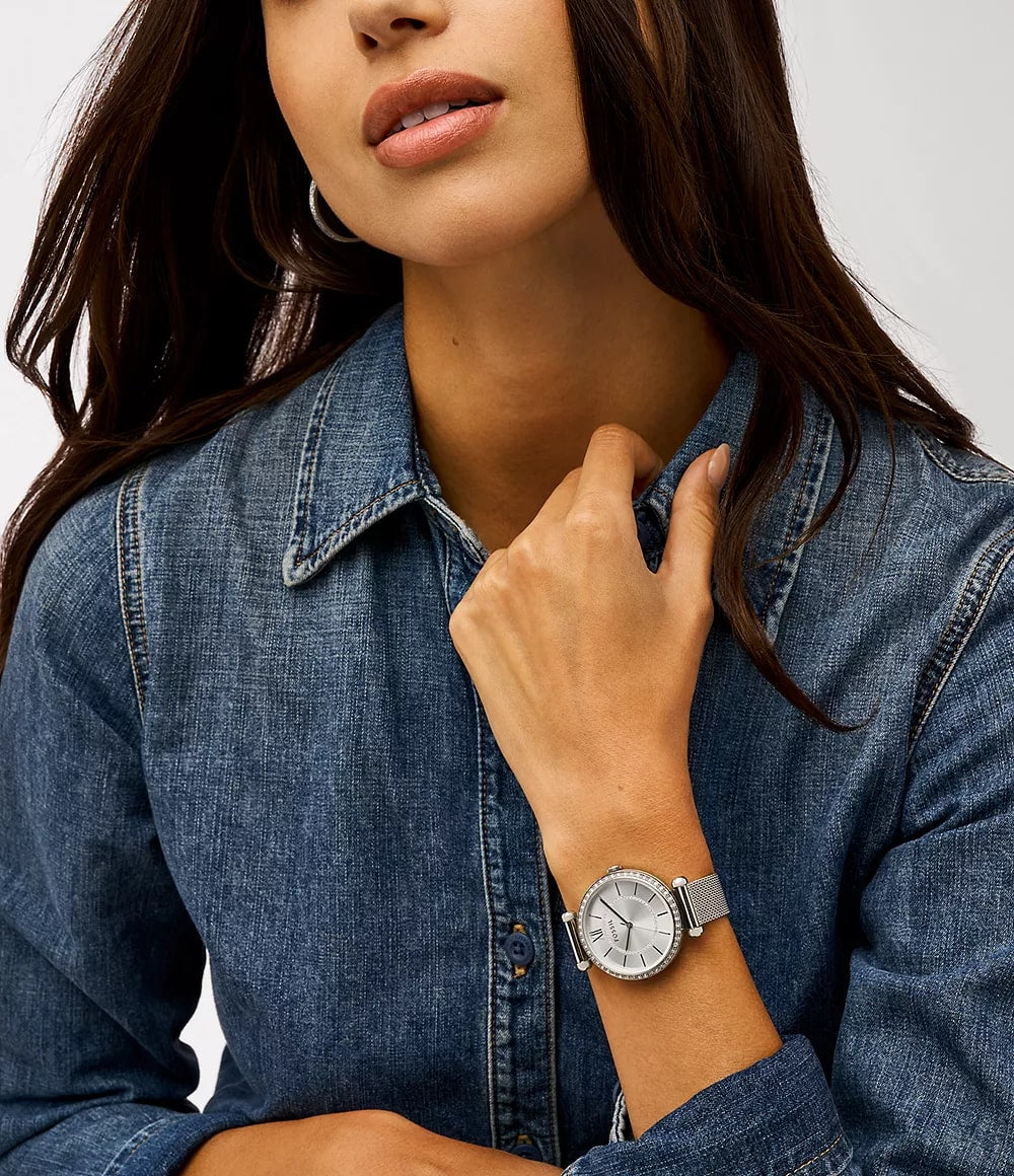 Reloj Fossil Tillie de dama pulsera mesh 36 mm