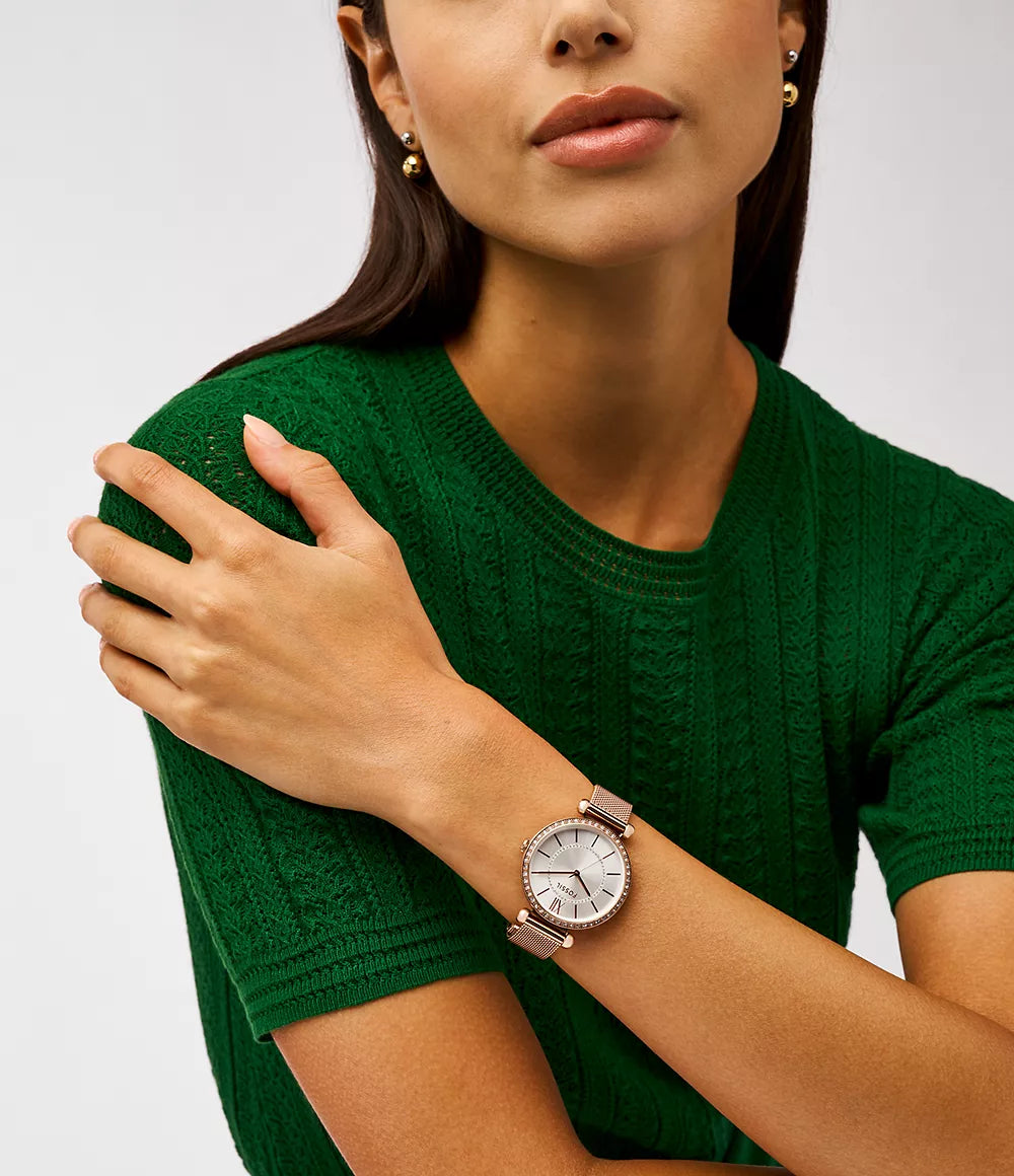 Reloj Fossil Tillie de dama pulsera mesh 36 mm