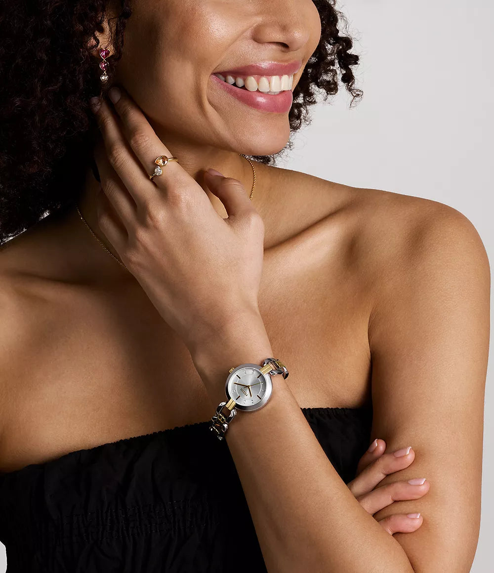 Reloj Fossil Kerrigan de dama pulsera de metal