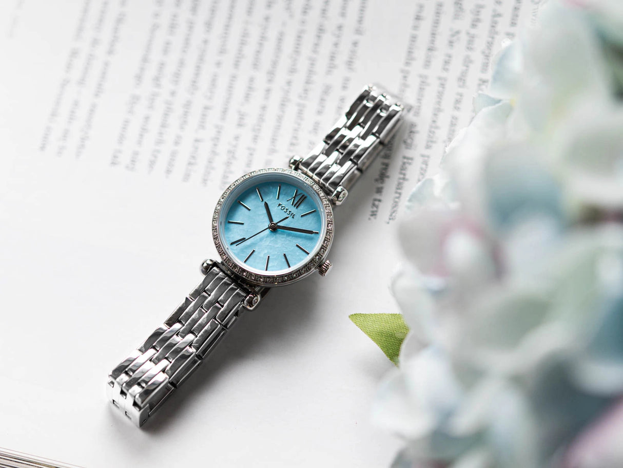 Reloj Fossil Tillie de dama pulsera de metal 36 mm