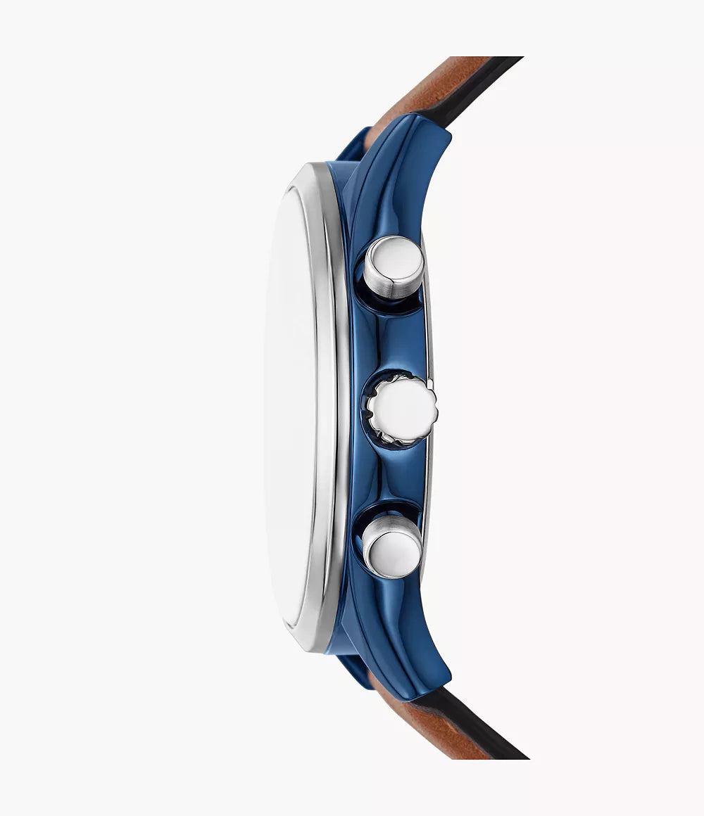 Fossil Fenmore Multifunction Reloj para Hombre Pulsera de Cuero Análogo