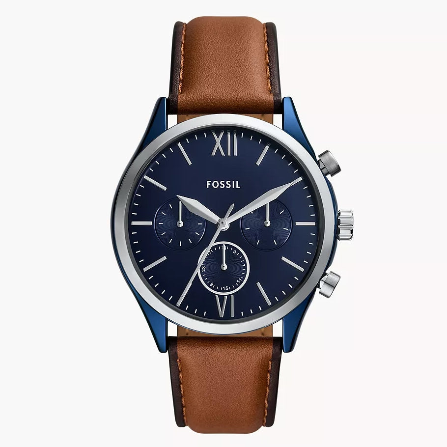 Fossil Fenmore Multifunction Reloj para Hombre Pulsera de Cuero Análogo