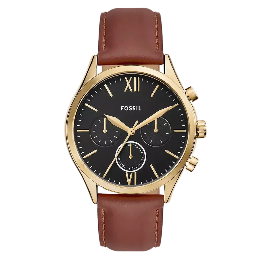 Fossil Fenmore Multifunction Reloj para Hombre Pulsera de Cuero Análogo