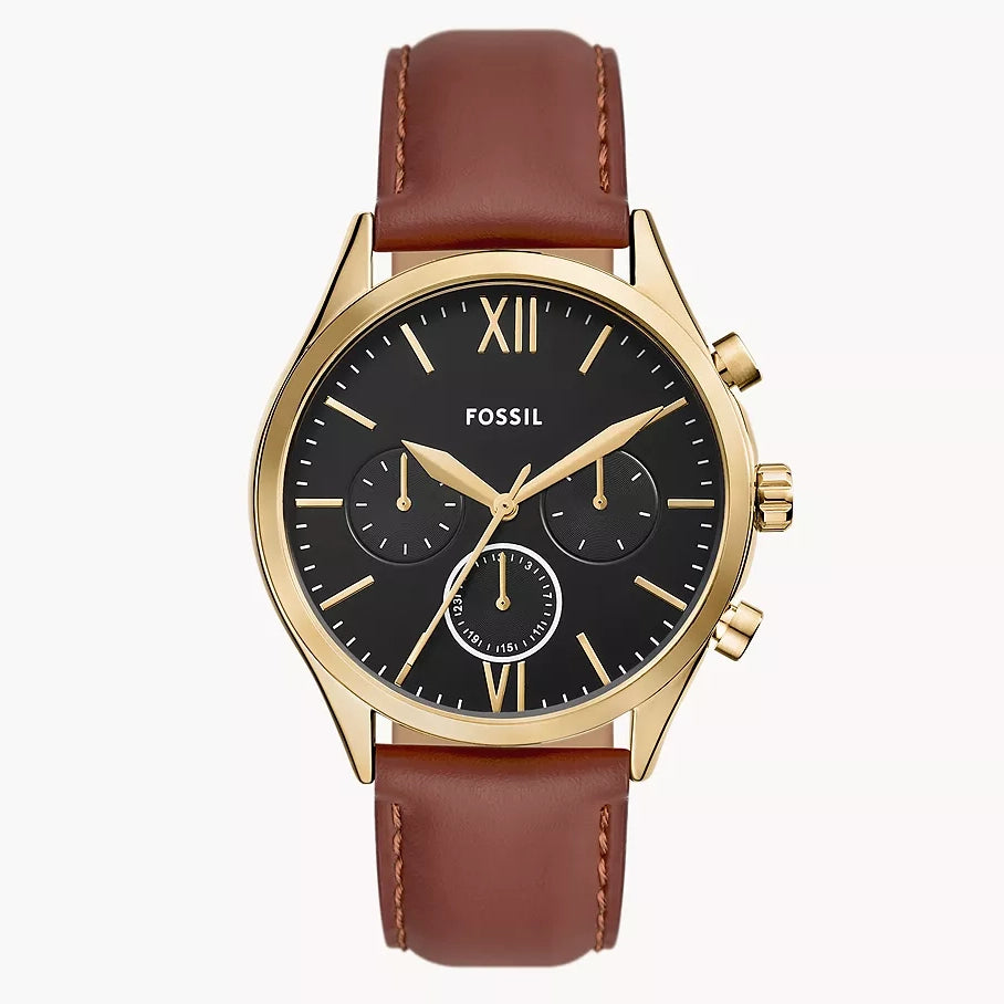 Fossil Fenmore Multifunction Reloj para Hombre Pulsera de Cuero Análogo