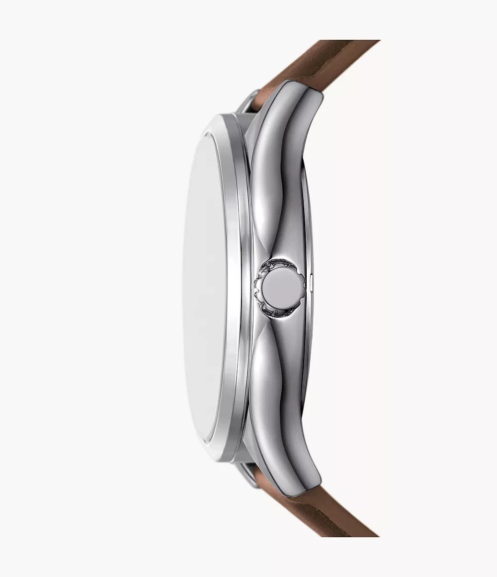 Reloj Fossil Fenmore de caballero pulsera de piel 44 mm