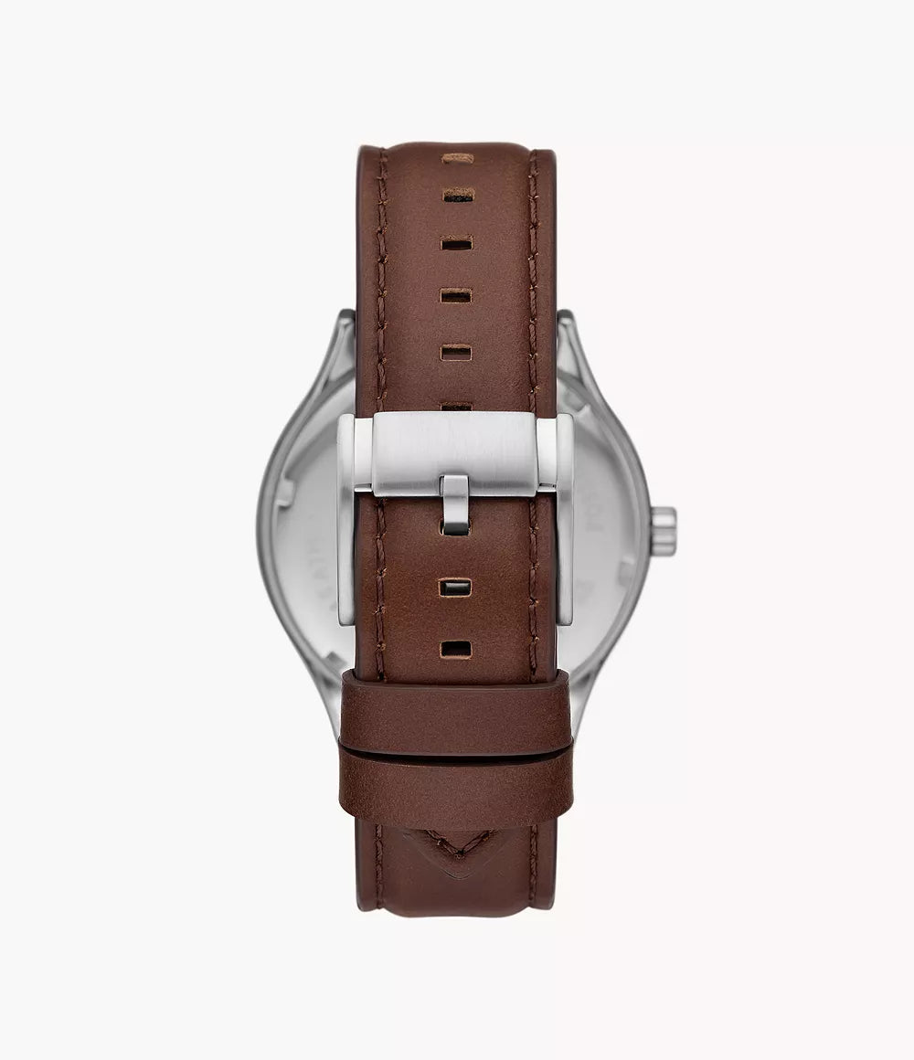 Reloj Fossil Fenmore de caballero pulsera de piel 44 mm