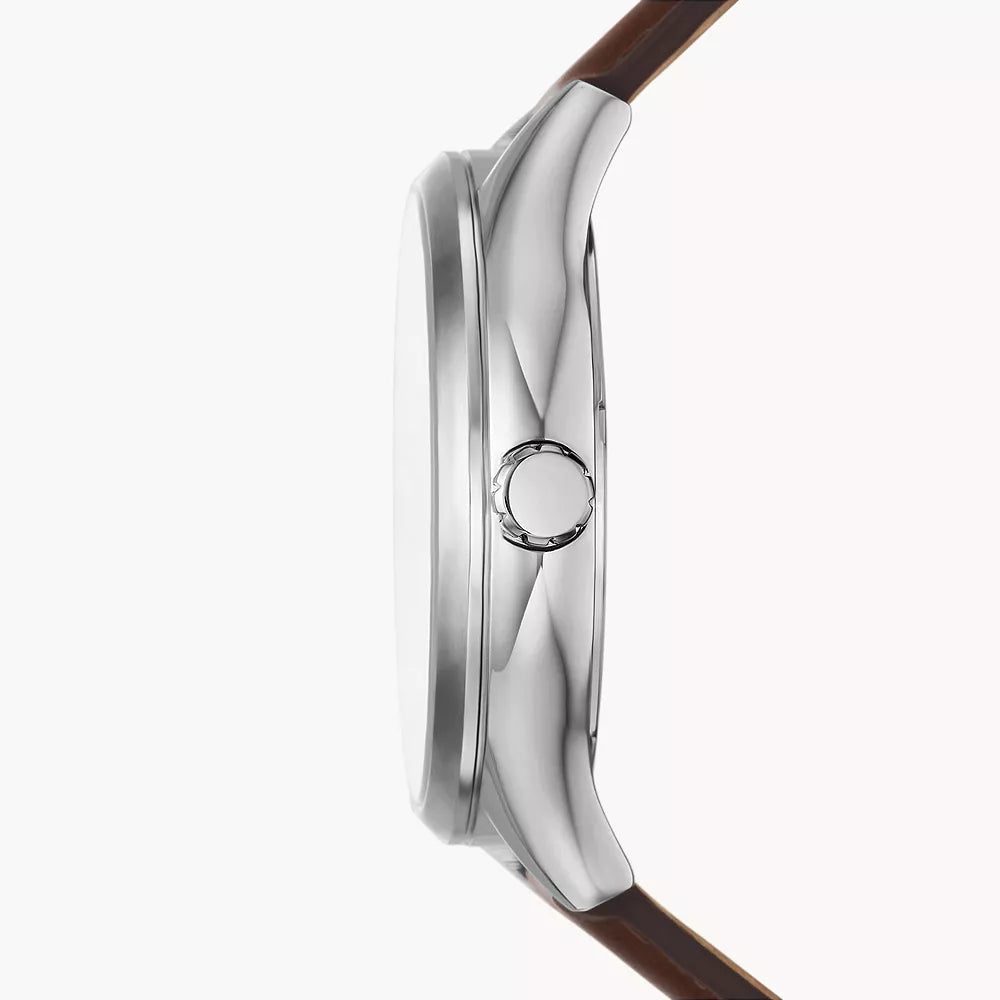 Reloj Fossil Fenmore de caballero pulsera de piel 44 mm