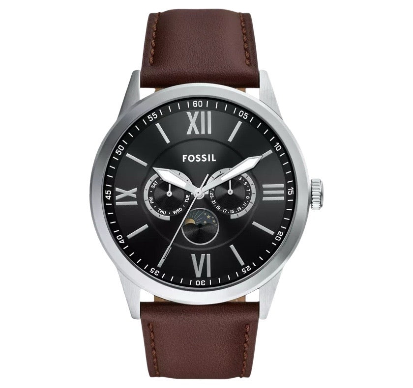 Reloj Fossil Flynn de caballero correa de cuero