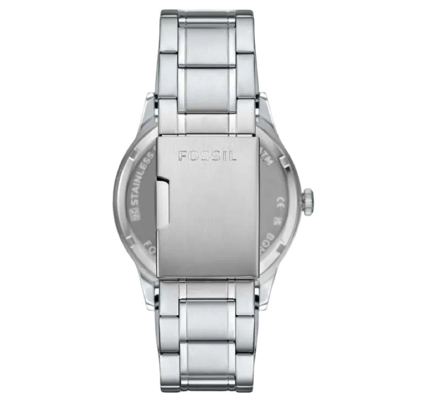 Reloj Fossil Flynn Moonphase de hombre pulsera de metal 48 mm