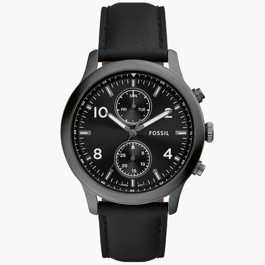 Reloj Fossil Bennett de hombre pulsera de piel 45 mm