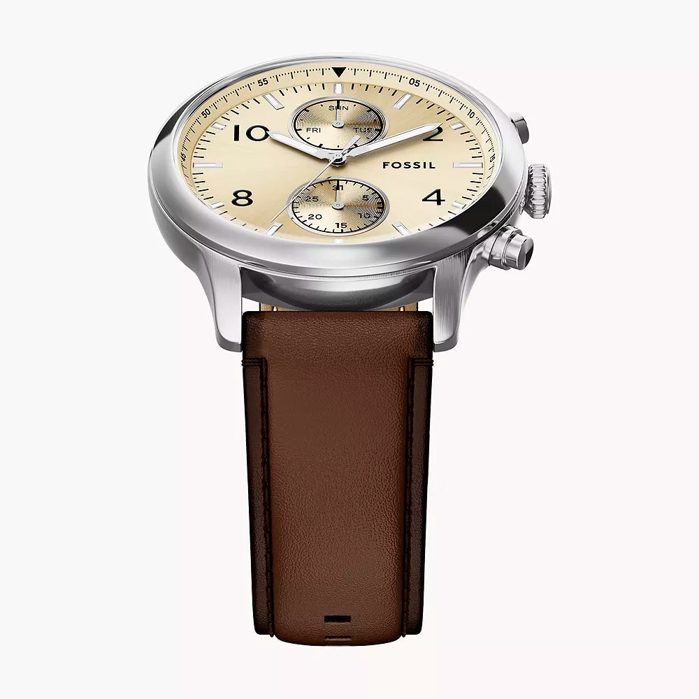 Reloj Fossil Bennett de hombre pulsera de piel 45 mm