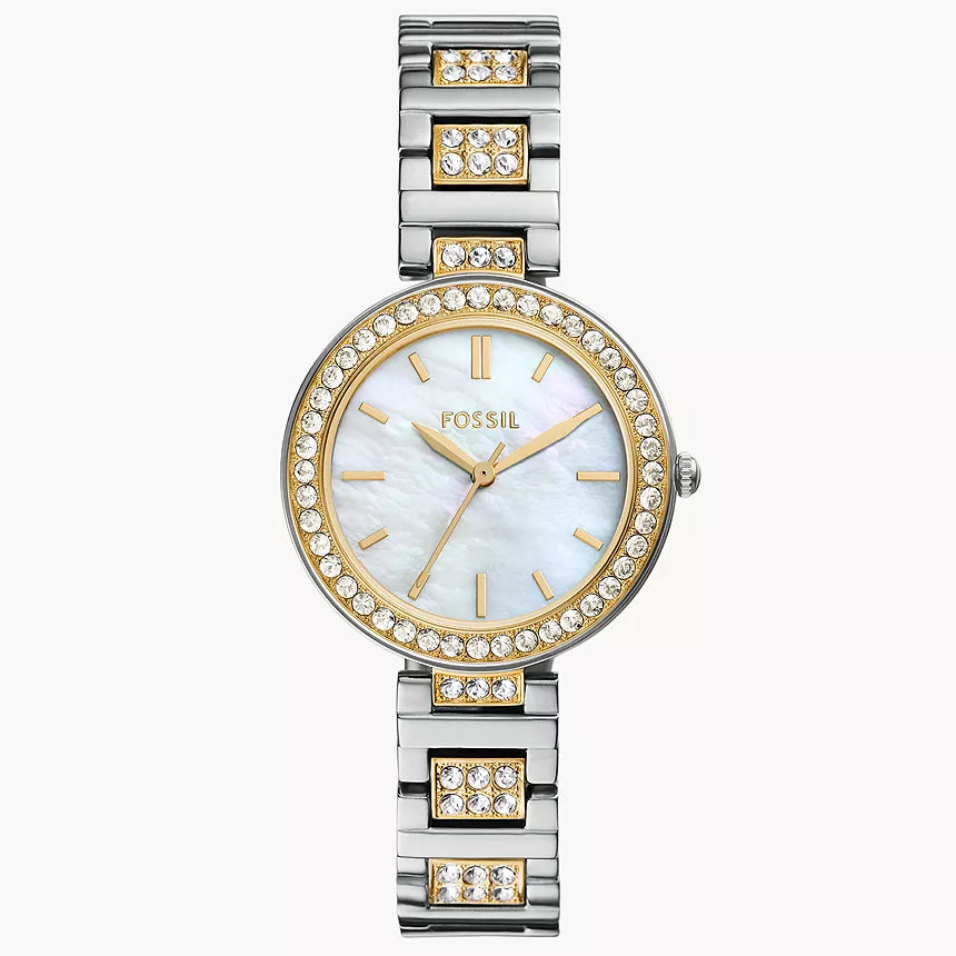 Fossil Karli Reloj Análogo para Mujer Pulsera de Metal