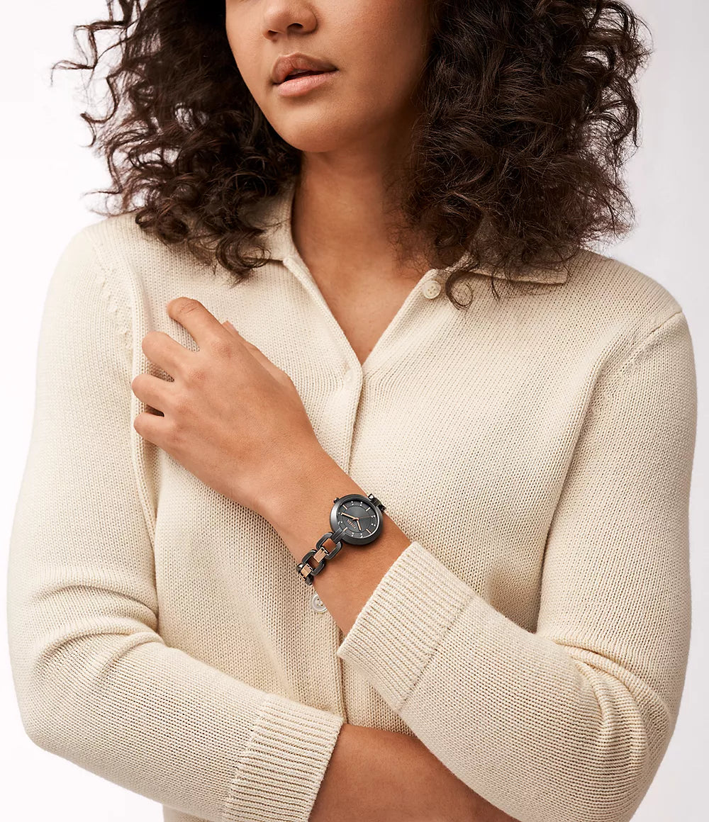 Reloj Fossil Kerrigan de dama pulsera de metal