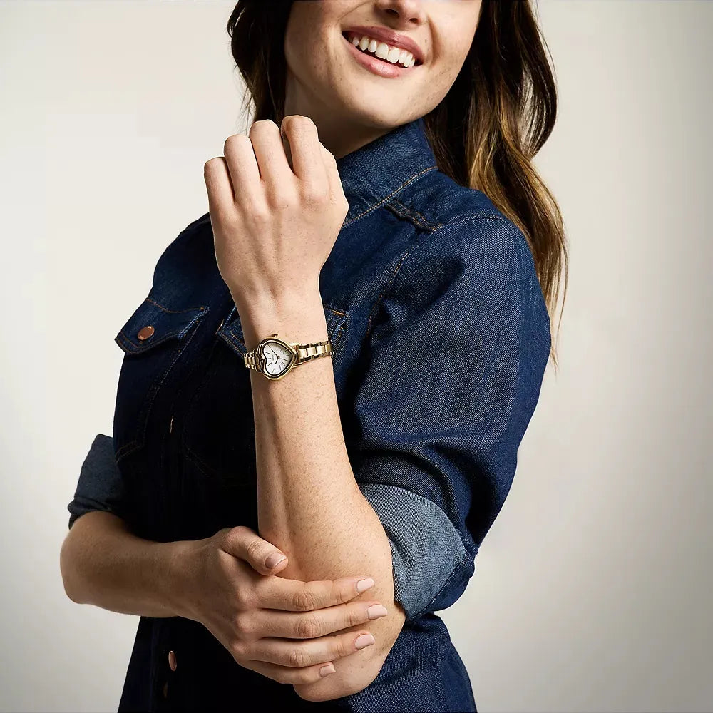 Reloj Fossil Karli Heart de dama pulsera de metal