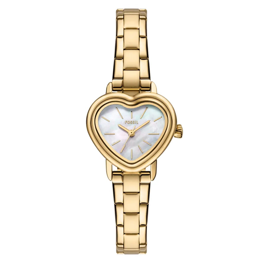 Reloj Fossil Karli Heart de dama pulsera de metal