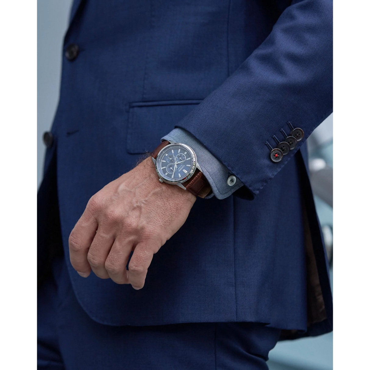 BU2070-12L Reloj Citizen Corso de hombre banda de piel 44 mm