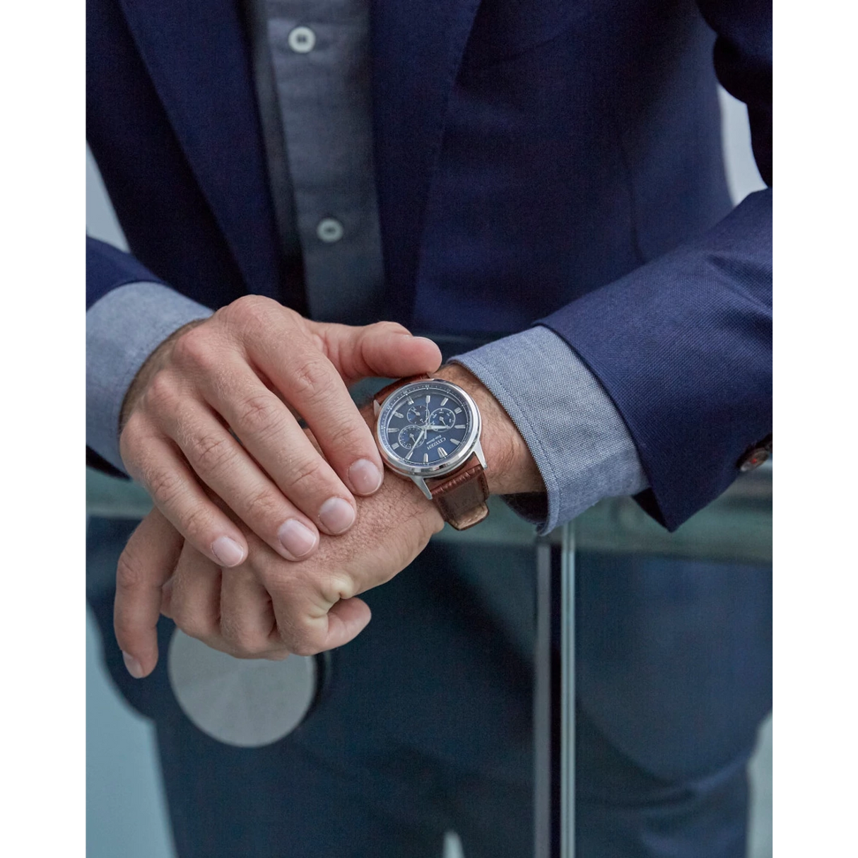 BU2070-12L Reloj Citizen Corso de hombre banda de piel 44 mm